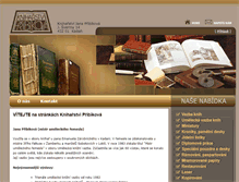 Tablet Screenshot of kniharstvi-pribikova.cz